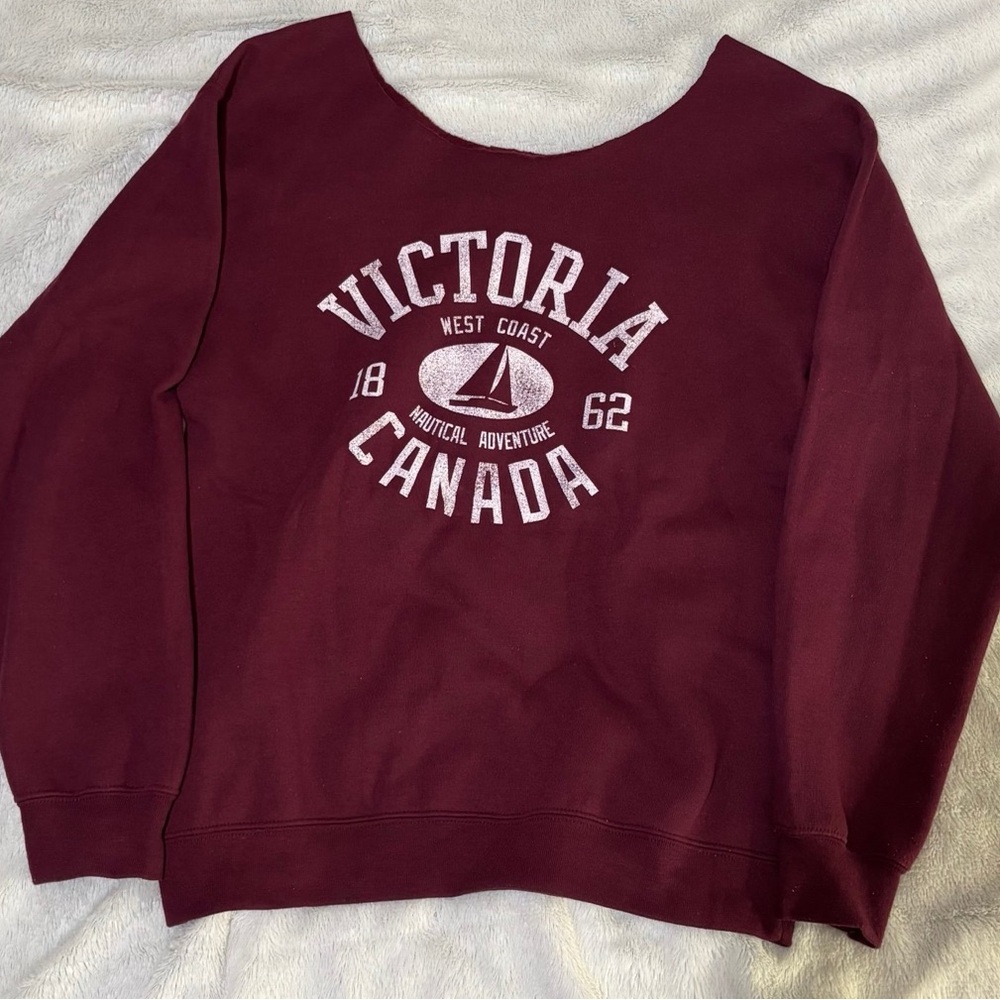 Victoria Canada Maroon Sweatshirt